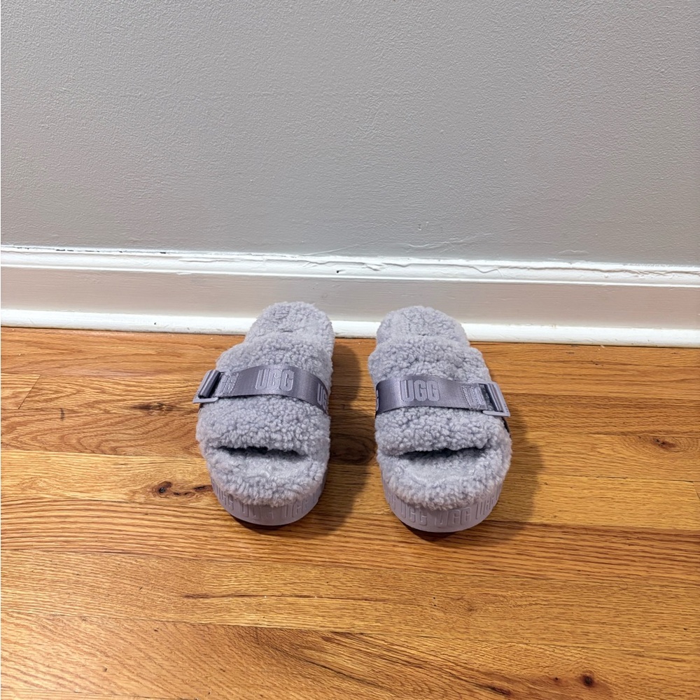 UGG Fluffy Lavender Slippers